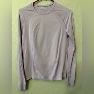 Lavender light purple Long Sleeve Athletic Shirt Sweaty Betty Size M Medium